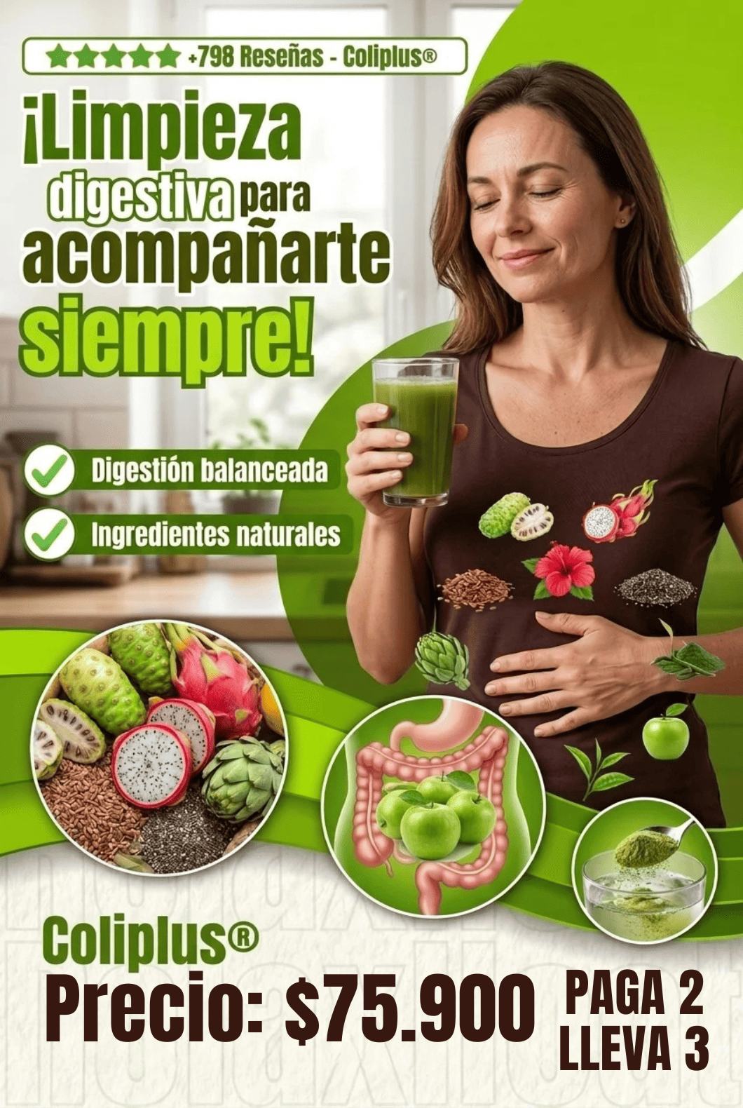 ColiPlus: Fibra para el Colon [450 gr]