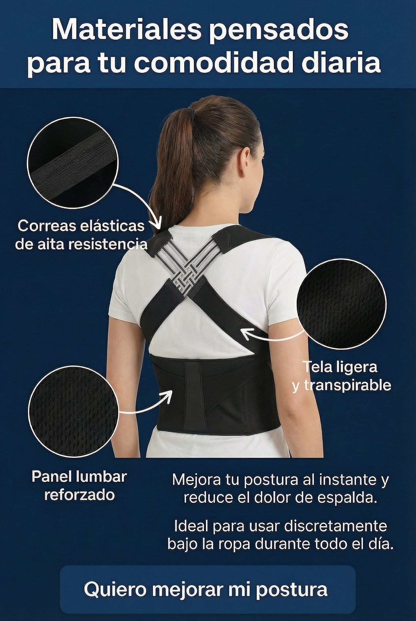 FAJA CORRECTOR DE POSTURA  MYZ-3303