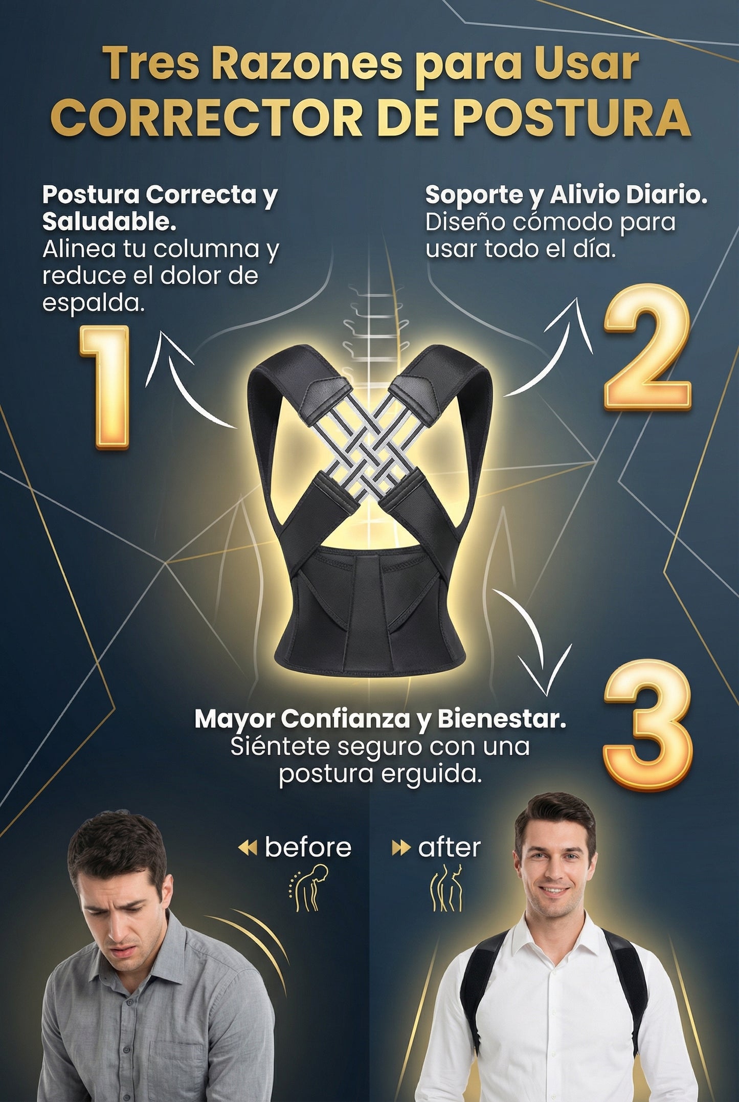 FAJA CORRECTOR DE POSTURA  MYZ-3303