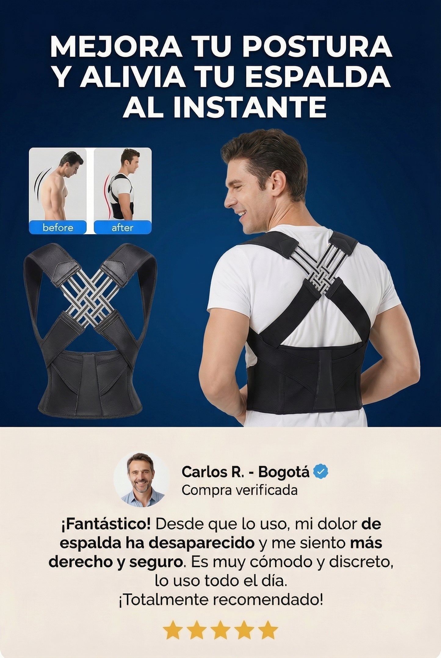 FAJA CORRECTOR DE POSTURA  MYZ-3303